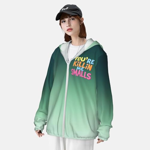 You're Killin Me Smalls Men's Sun Protection Shirts Women's Lightweight Hoodie Performance Long Sleeve SPF Uv Shirt,4