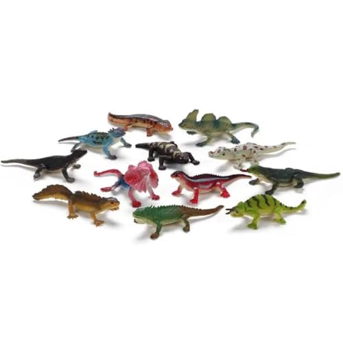 Image of Small Kids Sea & Wild Animal Toys Sets for Fun, Educational, Spark Imagination and Learning (Multi Choice Sets) (Chameleon) 12pcs
