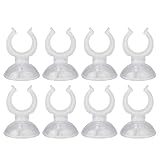 Balacoo 8 STK. Saugnäpfe für Aquarienheizkörper - Saugnapfrohrhalterung für Aquariumrohrheizkörper Cliphalterung Saugnapf klar