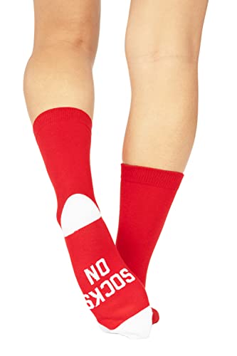 Image of Tipsy Elves Red All Socks No Pants Socks for Women OSFA