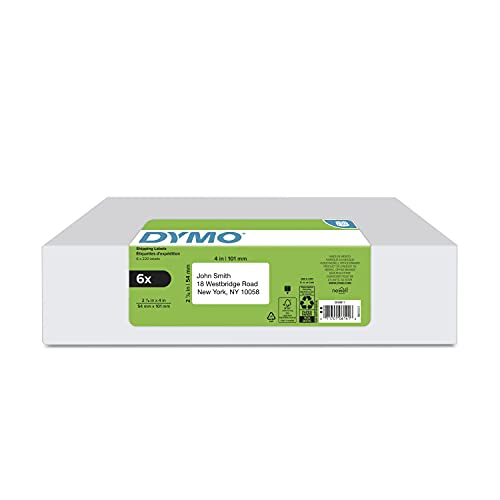 DYMO Authentic LW Standard Shipping Labels for LabelWriter Label Printers, White, 2-1/8