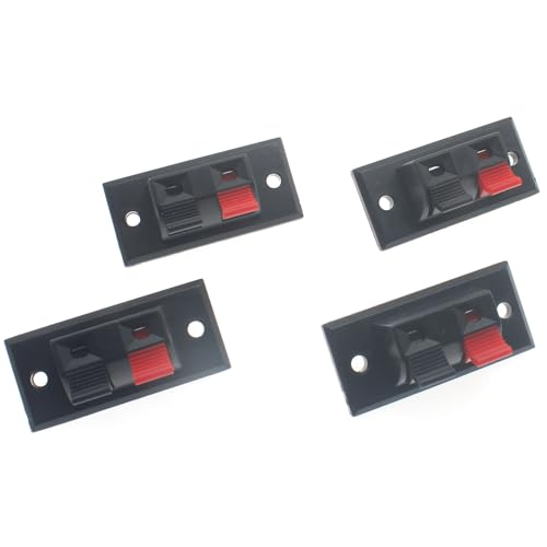 10 conectores terminales para altavoz 2 pines de resorte miniatura 1