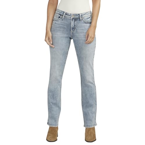 Image of Silver Jeans Co. Women's Elyse Mid Rise Comfort Fit Slim Bootcut Jeans