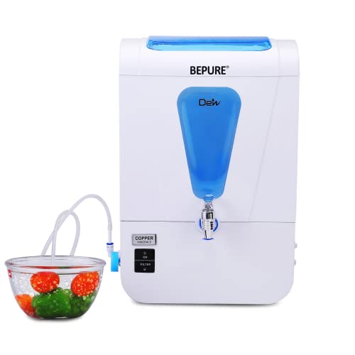 Image of Bepure Dew 10L UV+UF+Copper Alkaline Water Purifier with built in Vegetable & Fruit Purifier Machine| 6 Stage Water Purification| Best UV UF Water Purifier| Works Up to 250 ppm TDS