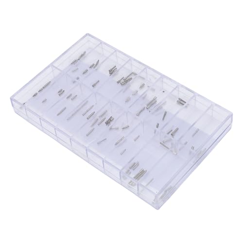 Kit de Reemplazo Fácil de Extensor de Vástago de Reloj de Acero Inoxidable de 90 Piezas para Reparación de Vástago de Reloj