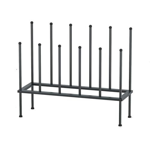 TREKIS Free-Standing Welly Boot Rack â€“ 2-Tier Black M