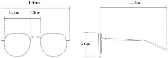 Miniatura 5 de Gafas de sol redondas de gran tamaño para mujeres y hombres, Negro -