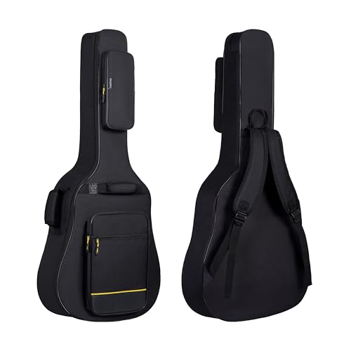 PPOPPO 40/41/42 Inch Acoustic Guitar Bag, 0.35” Thick Padding, 600D Waterproof Nylon, 3 Pockets...