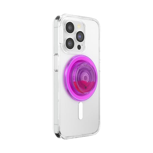 Image of PopSockets Phone Grip for MagSafe, Magnetic Holder, Phone Stand, Hot Pink - Lava Lamp Aviation
