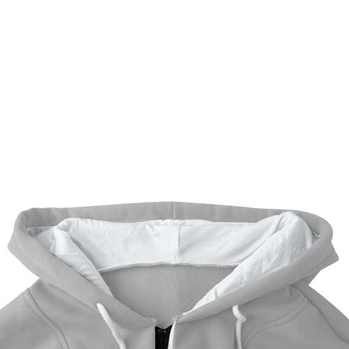 Men'S Quarter Zipper Hoodie Adjustable Drawstring With Kangaroo Pocket Autumn Winter Casual Solid Sweatshirt3