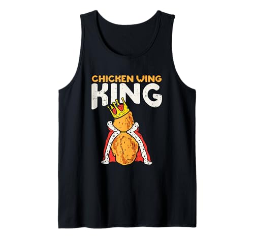 Chicken Wing King I Funny Fried Chicken Nugget Fast Food Tank Top