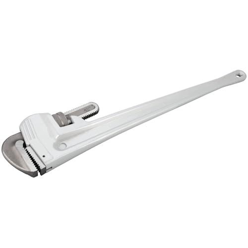 Image of Performance Tool W2148 48 in. Heavy-Duty Aluminum Pipe Wrench | Large plumbing wrench. Precision milled, drop forged steel jaws. Strong and lightweight handle