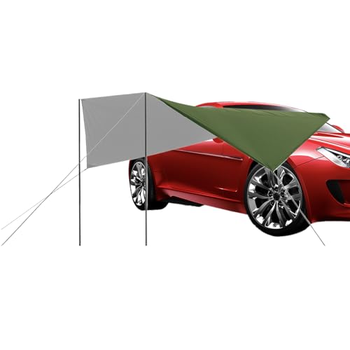 Car Side Awning - 380x280cm Waterproof Canopy Tent, Portable Camping Shelter, UV Resistant Outdoor Tarp | Heavy Duty Sun Shade For SUV Van RV Truck Beach Picnic Travel Hiking Fishing