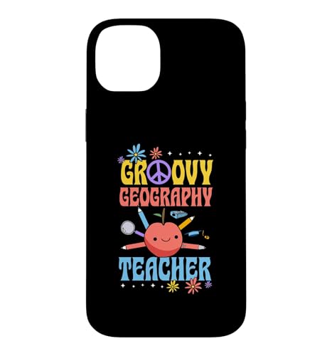 Groovy Geography Teacher 60�N�� ��c�Ԃ� �� ���a �� �X�}�z�P�[�X iPhone 14 Plus �p