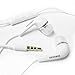 New OEM Samsung 3.5mm Premium Sound/Stereo Earbud Headphones with Remote and Mic for Galaxy S6 S6 Edge S5 S4 Note Edge 4 3 2 EO-EG900BW and Cable tie Cable Organizer Bundle Package (Bulk)