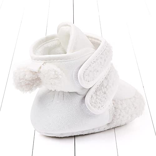 Pantufas de algodão para bebês meninos e meninas, sola macia, com velcro, respirável, para recém-nas