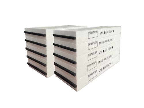 Ventilation Fan M13 Air Filter - 10 Pack - Compatible with Panasonic Model Numbers FFV4300157s, FV10VE1, FV10VE2