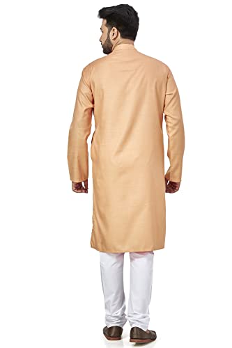 Image of BE ACTIVE Linen Blend Solid Pattern Trendy Comfortable Stylish Full Sleeve Kurta Men's Ethnic Wear