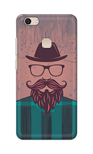 Image of PRINTFIDAA Man Icon with Beard Shirt Hipster Printed Designer Hard Case for Vivo V7 Plus /Vivo Y79 / Vivo Z10 (5.99 inch) Back Cover -(e) RPM1001