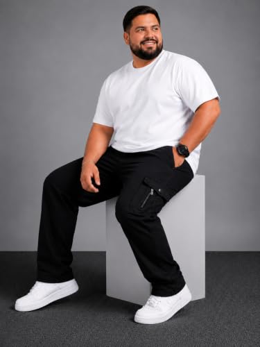Image of INKKR Men Plus Size Cargo Pants || Plus Cargo Pants Cotton || 2XL-6XL