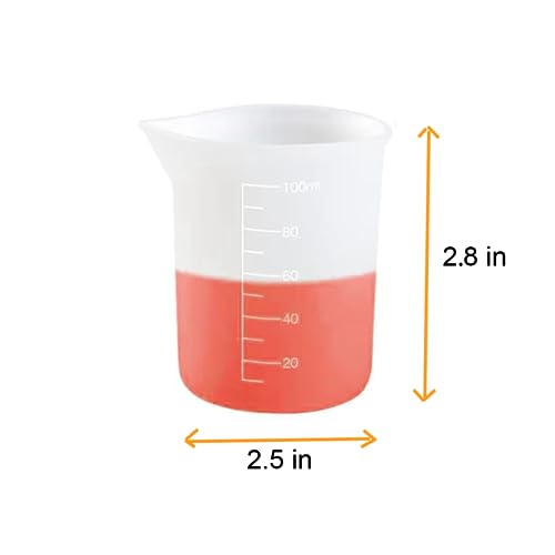 10 Vasos Medidores de Silicona 100 ml miniatura 2