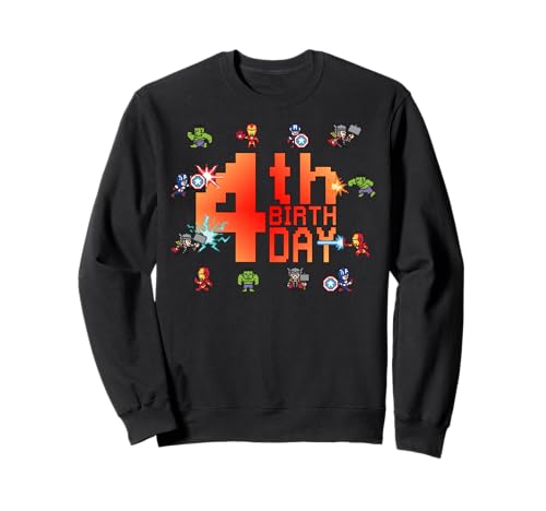 Sweatshirt Avengers Marvel 8-Bit cadeau anniversaire 4 ans garçon fille