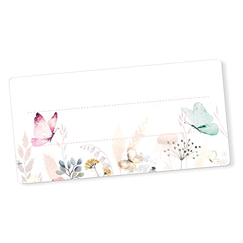 itenga 40x Buchetiketten Heftetiketten 9x4,5cm I Schulheft...