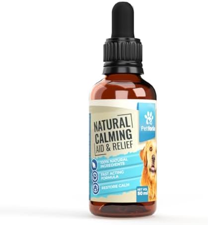 Image showcasing Petforia Natural Dog Calming Drops 50 Ml, Fast-Acting Anxiety Relief ...