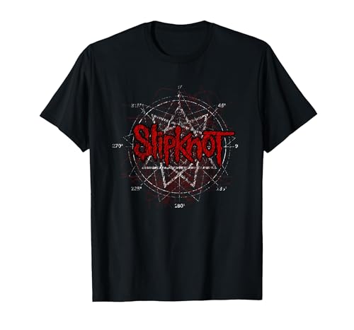 Slipknot Scribble Star Logo T-Shirt, Men, Black, 4X-Large