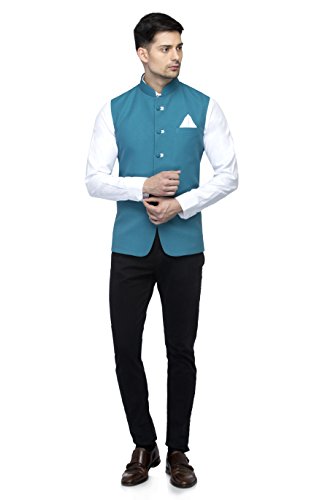 Image of FAVOROSKI Men's Cotton Blend Waist-Long Jacket