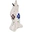 Authentic Polish Pottery Pie Bird in Plum Pansy Design