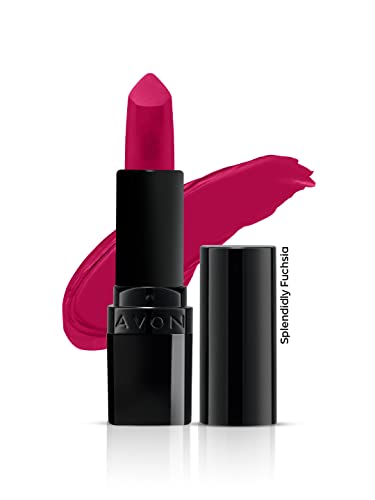 Image of Avon Ultra Perfectly Matte Lipstick - Splendidly Fuschia | Velvety Matte Finish | Suits to all skin tones - 4gm