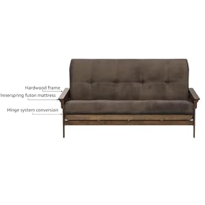 Kodiakfurnituretucsonfullsizefutonsetinrusticwalnutfinishsuedegray Urban Country Home Decor Kodiak furniture tucson full size futon set in rustic walnut finish suede gray urban country home decor