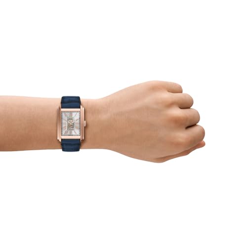 Fossil Carraway Blue Automatic Leather Watch ME3274 - Image 3