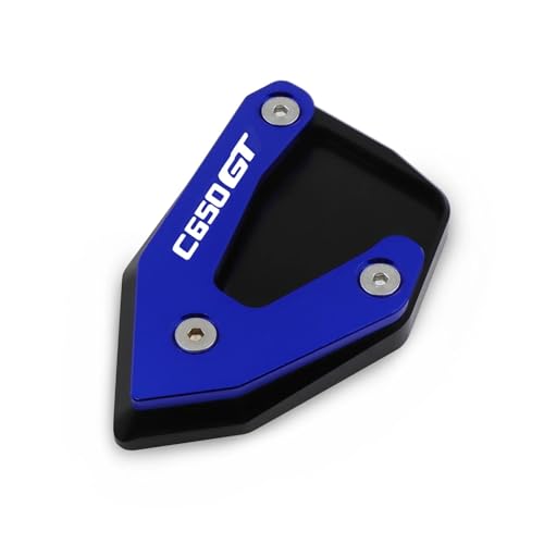 �I�[�g�o�C�pCNC�L�b�N�X�^���h�����p�b�h�t�b�g�T�C�h�X�^���h�v���[�g �̂��߂� C600 SPORT C 650 GT 2012-2023�p �m���X���b�v �T�C�h�X�^���h�����p�b�h(Blue 1)