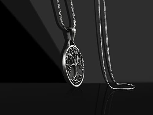 Collar de Plata Árbol de la Vida Personalizado