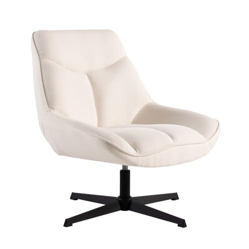KLAST Butaca giratoria Poliéster Color Beige 86 cm x 75 cm