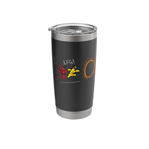 Marvel Studios Deadpool & Wolverine Portal Run Doodle LFG Stainless Steel Insulated Tumbler