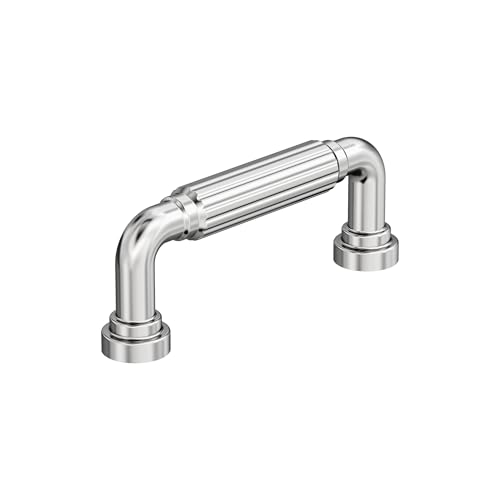 Amerock Cowrie 3 inch (76mm) Center-to-Center Polished Chrome Cabinet Pull, BP3770126