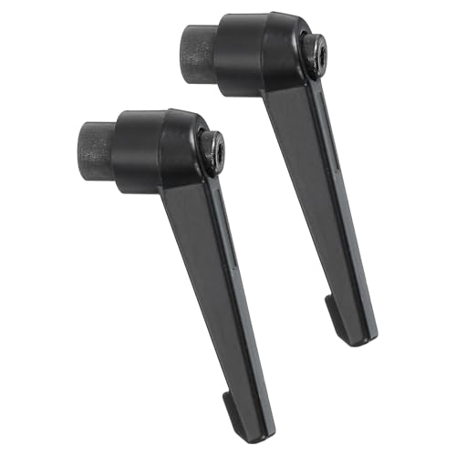 QUARKZMAN 2Pcs M8 Poignée de Serrage à Levier Réglable Femelle à Filetage Bouton-Poussoir à Verrouillage Rapide à Cliquet pour Machines-Outils, Noir
