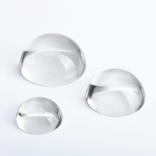 3pcs Clear Crystal Dome Magnifier Glass Paperweights for Home Decor Reading Newspapers(2.3 x 1.9 x...