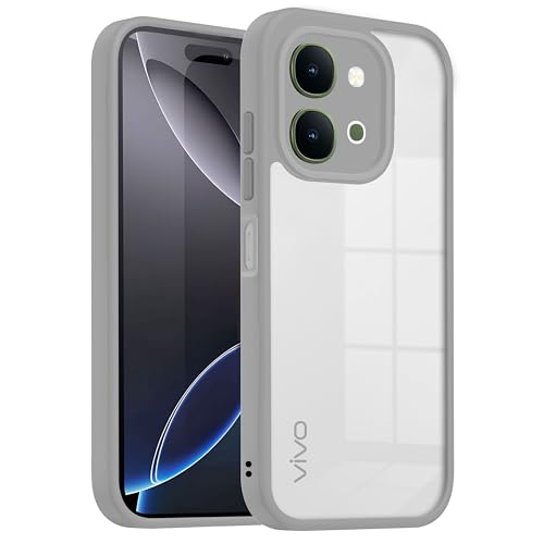V-TAN Vivo T5x 5G Case, Clear, TPU, Gray - Image 2