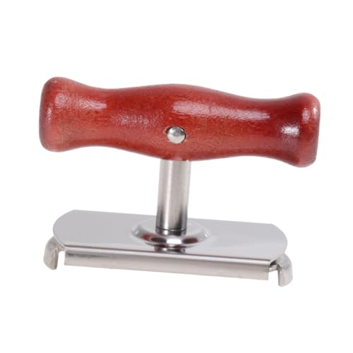 MAGICLULU Stainless Steel Adjustable Lid Opener with Wooden Handle Practical Jar and Bottle Opener for Home Camping and Outdoor Use Fits Bottles and Cans