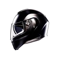 AGV Streetmodular ECE 22-06 Mono, Modularer Helm, Motorrad Klapphelm ECE 22-06 P/J in Zwei Konfigurationen zugelassen, mit Sonnenblende, Matt Schwarz, S – Ansicht 4