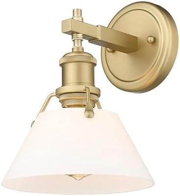 Golden Lighting Golden 3306-BA1 BCB-OP One Light Bath Vanity, Black