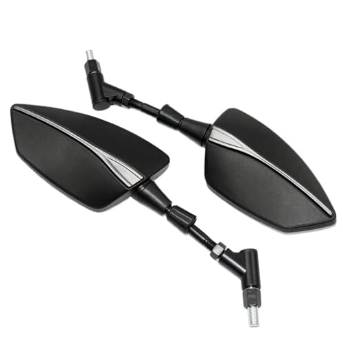 Rétroviseur moto NX500 anti vibration pour éliminer le flou visuel arrière argent