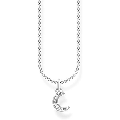 Thomas Sabo 925 Silver Pave Moon Necklace Cover