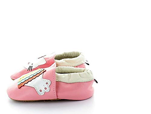 Liloopop Chaussons Bébé Cuir Souple Poisson Chat (18 à 24 Mois), Rose Cover
