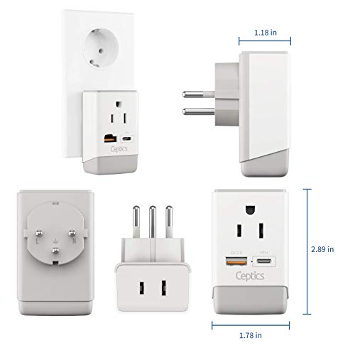 Ceptics AP-14-2PK Israel Travel Adapter 2 Pack Set thumb #4