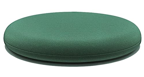 ZTGL Memory Foam Seat Cushion, Round Floor Cushion, Slow Rebound Soft Round Stool Cushion Chair Pads, Bay Window Tatami Low Table and Chair Cushion for 4 Seasons,Green b,30cm/12in